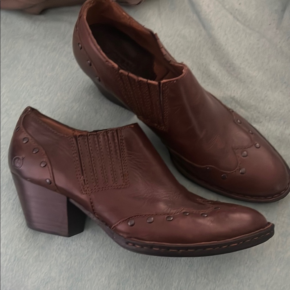 Born Brown Heeled Boots